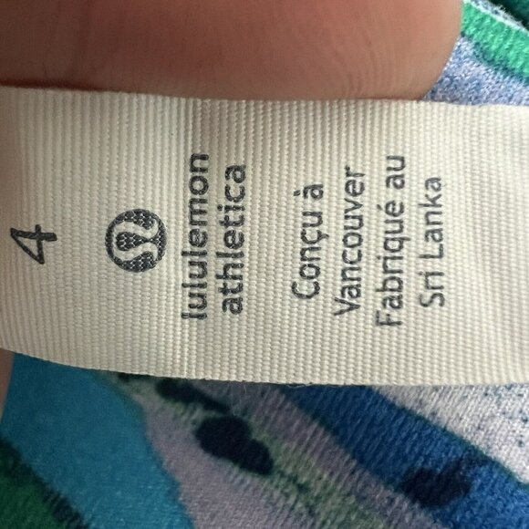 Lululemon Full Seven Wonders Multi Boogie shorts Roll Down size 4 - Picture 10 of 11